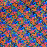 Per Metre Digital Print 100% Cotton - 44" Wide - ORANGE FLOWERS