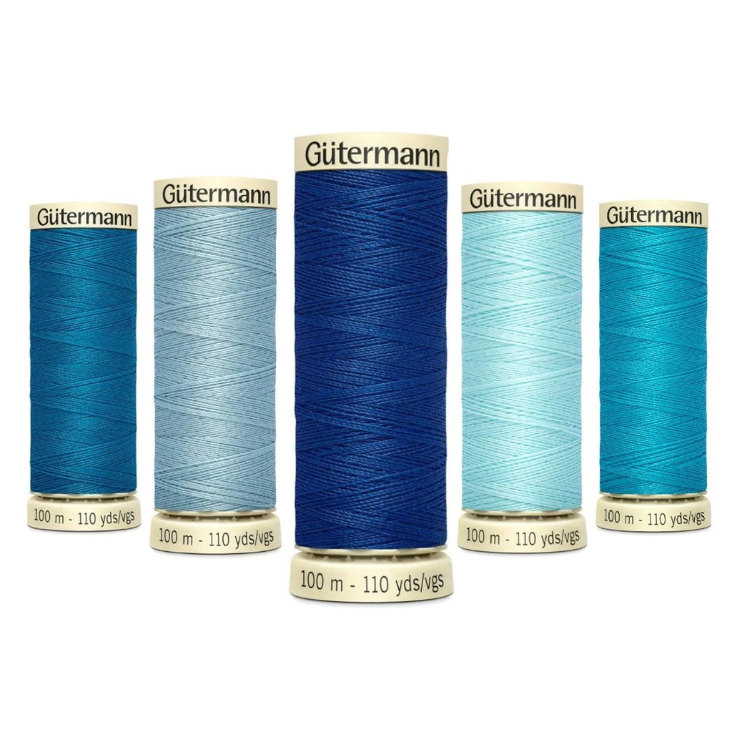 Gütermann Sew All Thread- Ocean Bundle- Pack Of 5