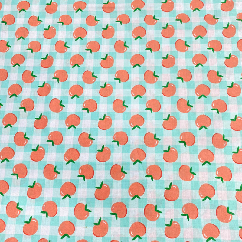 Pound A Metre Per Metre Per Metre Beautiful Digitally Printed 100% Cotton- 45" Wide (Orange)