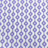 Pound A Metre Per Metre Per Metre Beautiful Digitally Printed 100% Cotton- 45" Wide (Purple & White Flower)