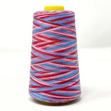 Rainbow Overlocker Threads Polyester Hand /  Overlocker- 2950 Yards (Pink/Blue/Lilac)