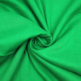 Soft Cotton Muslin - Green (Colour: 127) 44" Wide - Pound A Metre