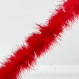 Per Metre Feather Trim - Red