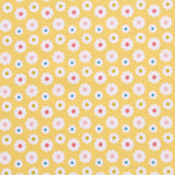 Daisy Quilting Cotton, Teddy Bear Picnic Collection, Yellow