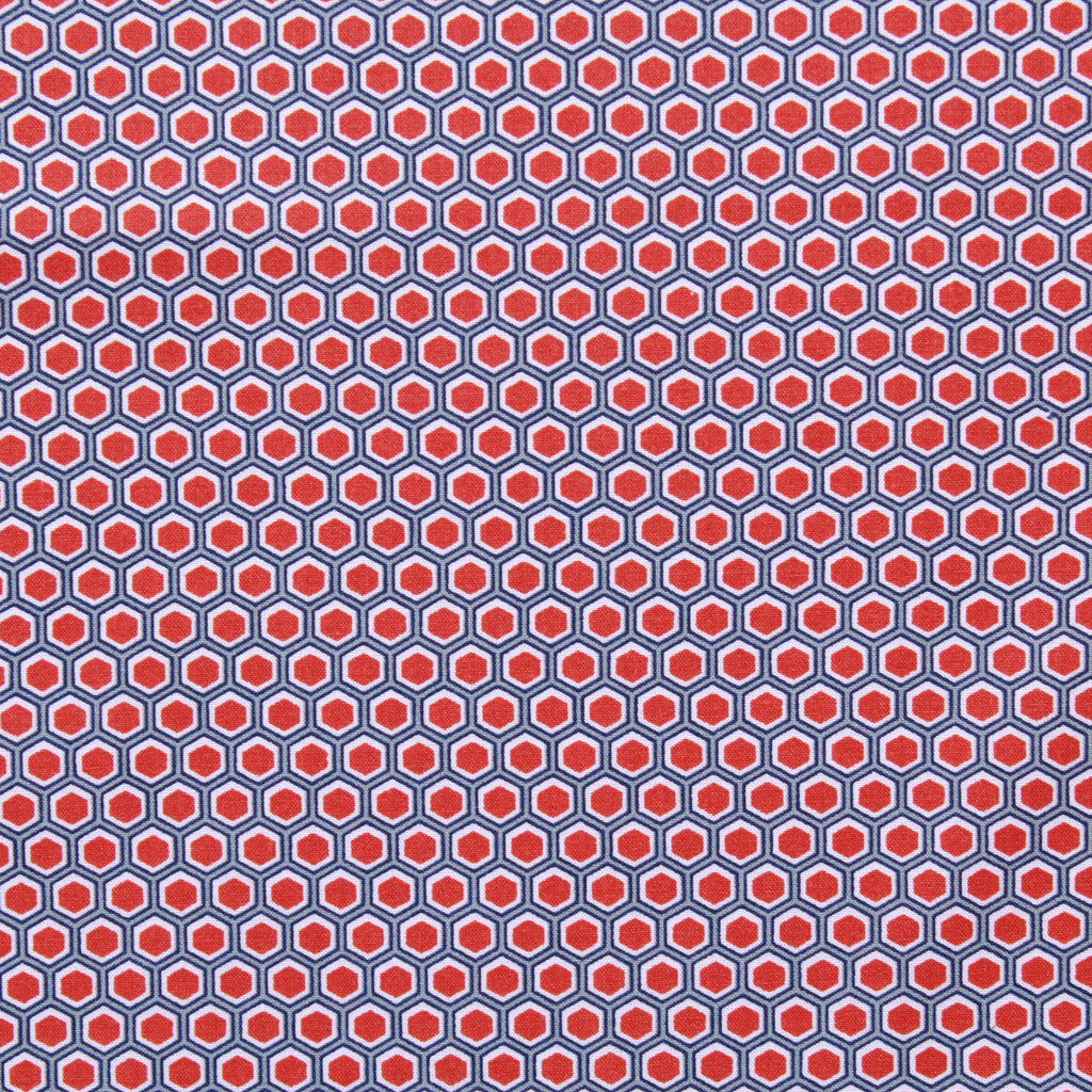 Hexagon Geometric, 100% Printed Cotton, 63" Wide