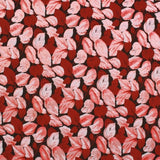 Shimmer Brocade Fabric Leaves & Petals