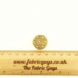 Gold Ethnic Engraved 20mm Plastic Button