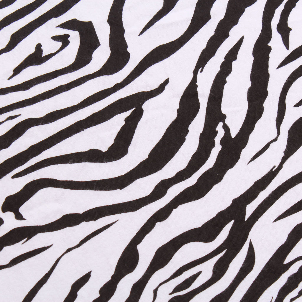 Zebra Print Brushed Cotton, 44" Wide
