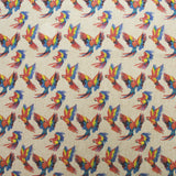 100% Cotton Rich Printed Cushion Panels - Parrot - 18” x 18”
