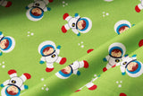 Green Astronaut Quilting Cotton, FF284-1, Lost In Space Collection, Premium Cotton