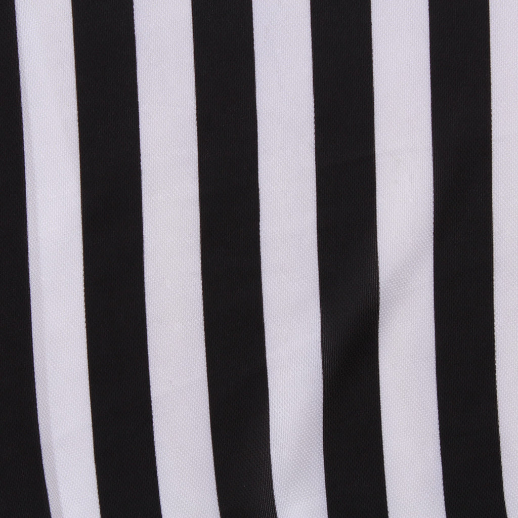 Printed Gaoli Voile - Black & White Striped