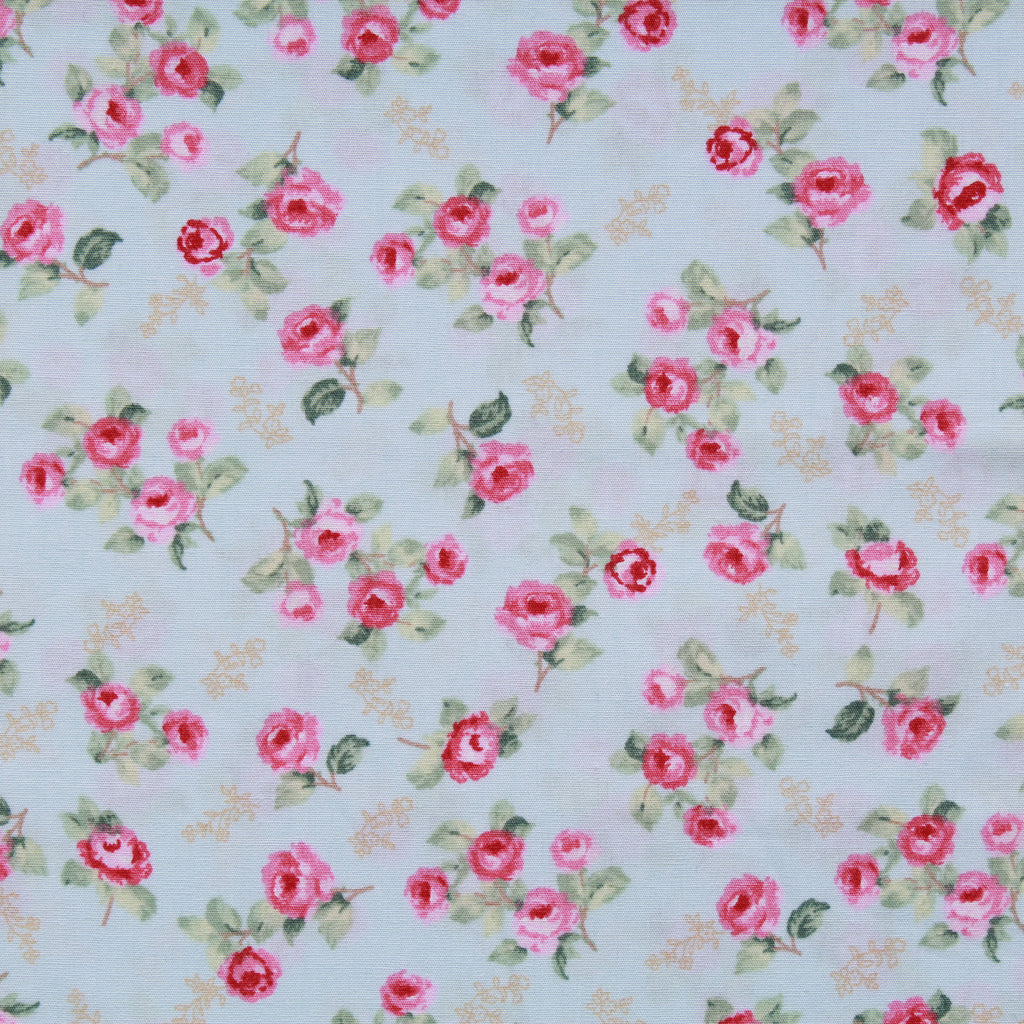 Printed Cotton Poplin Pastel Floral, 100% Dyed Cotton, Approx 44" Wide (112cm)