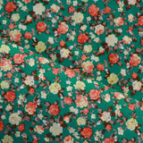 Pastel Petals Floral, 60" Cotton Poplin Green