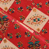 3FOR10 Rayon Fabric, Gold Foil Ethnic Print, 44