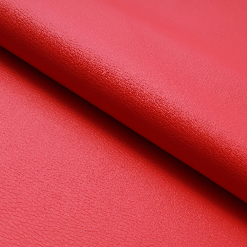 Premium Plain PVC Base Leatherette, 1.20mm Thickness - Poppy (Red)