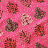 Premium Tree Galore Rayon Fabric Pink