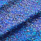 100% Polyester Mosaic Scales Digital Print Satin