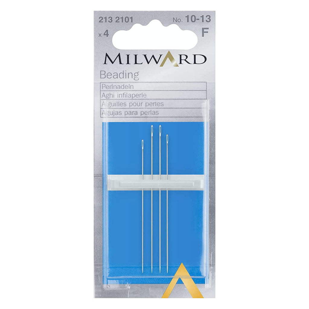 Hand Sewing Needles: Beading: Nos. 10-13: 4 Pieces