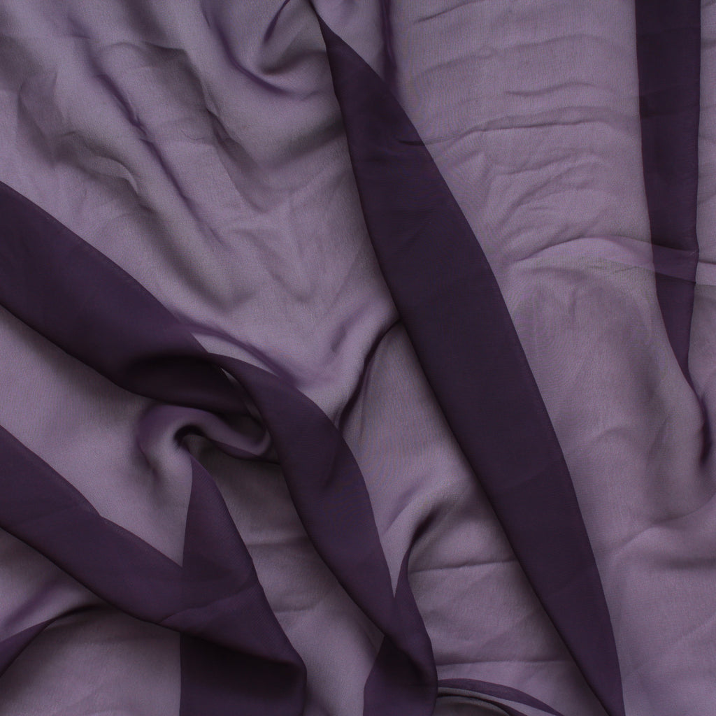 Premium Bright Purple Silk Chiffon
