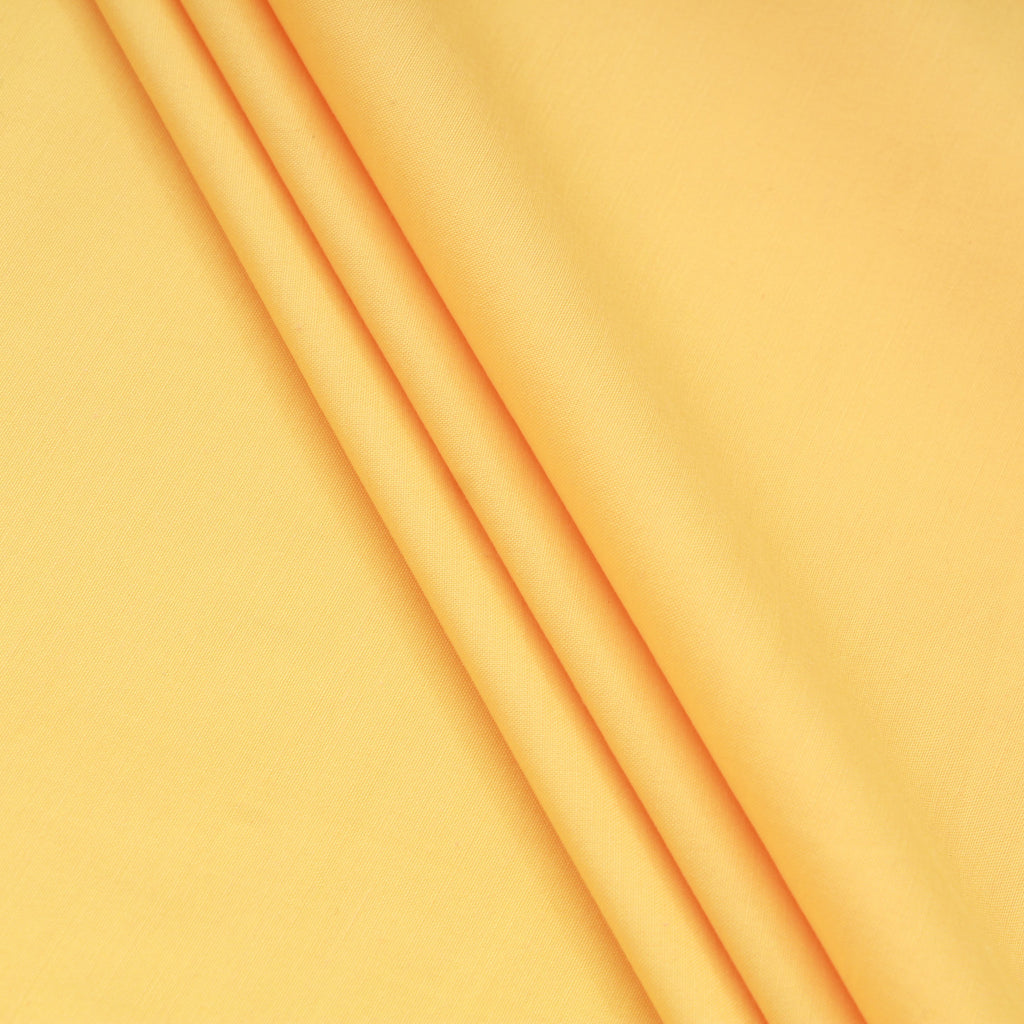 Plain Polycotton Fabric - Yellow/Gold - 45" Wide
