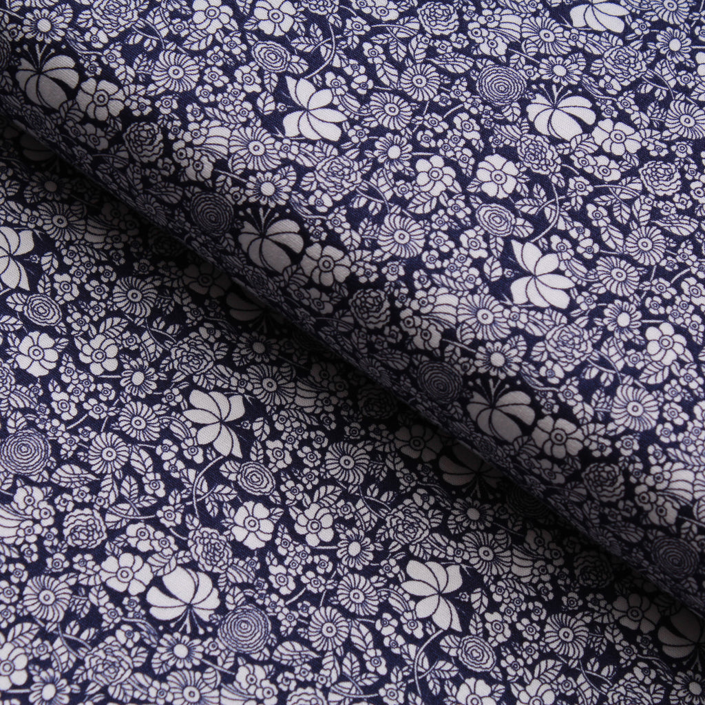 Floral Printed Poplin, 100% Cotton, Approx. 44" Wide (112cm)