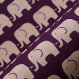 Elephants Royal 100% Cotton Printed Poplin 44" Wide (112cm) 100GSM
