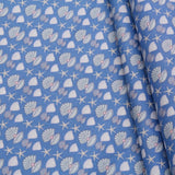 Pearls Themed Quilting Cotton, Under the Sea Collection, Blue & White, FF313.2