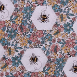 Beehive Floral, 100% Printed Cotton, 63" Wide