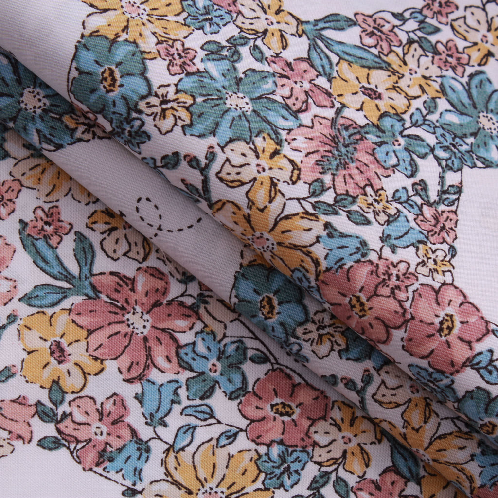 Beehive Floral, 100% Printed Cotton, 63" Wide
