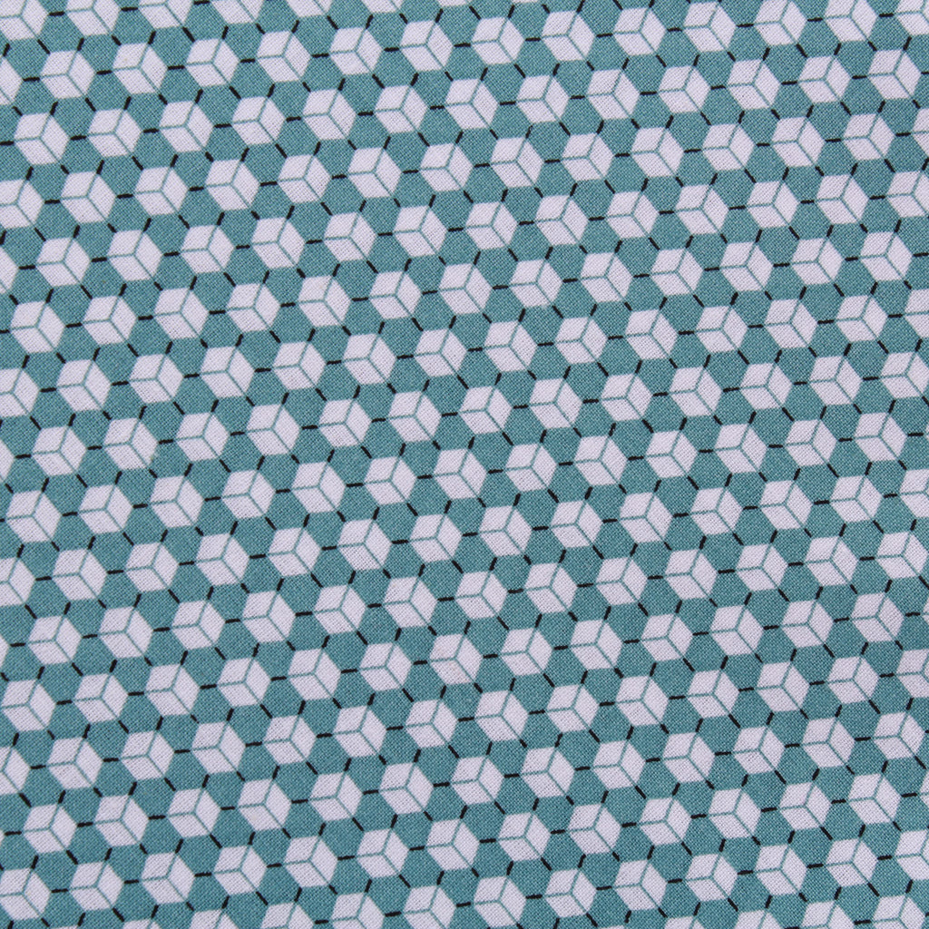 Cube Print, 100% Printed Cotton, 63" Wide