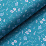 Believe Print, Winter Warmer Quilting Cotton Collection