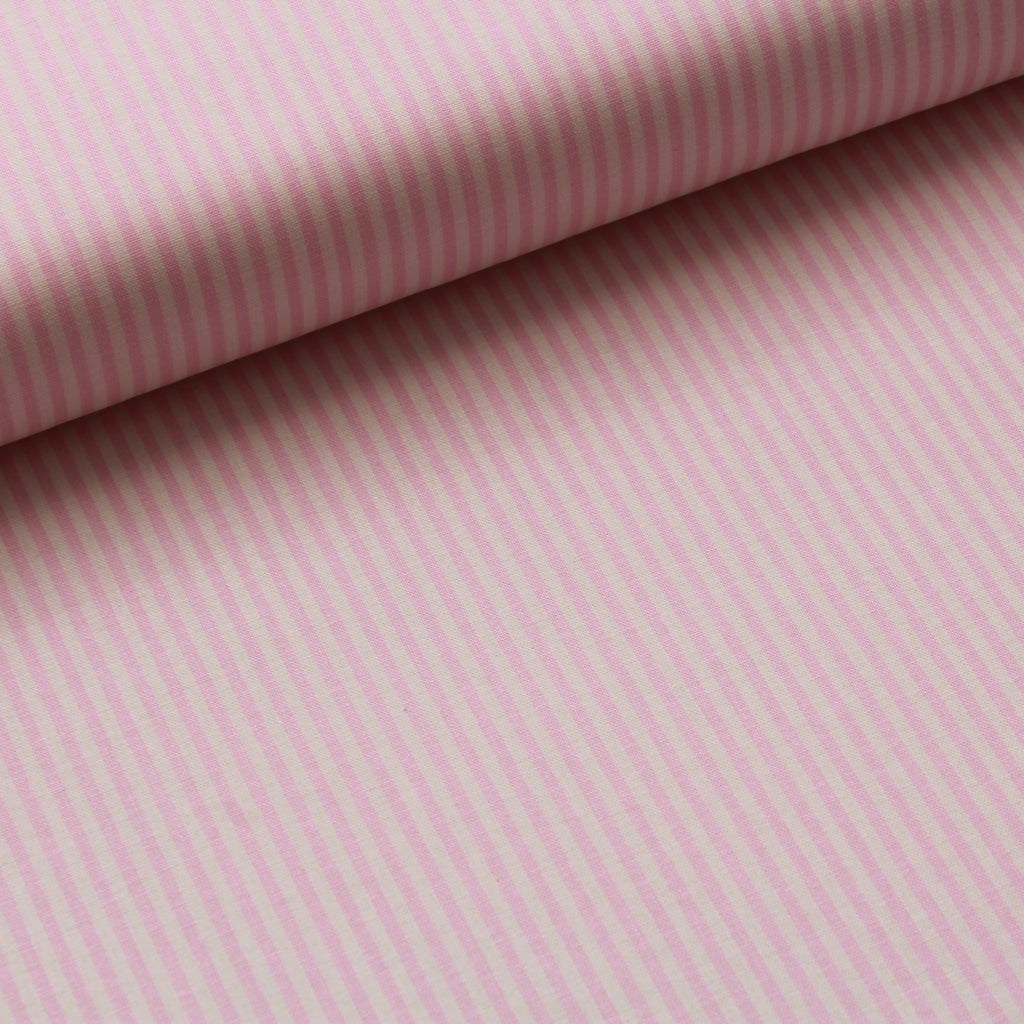 TFG Quilting Cotton, Basic Essentials, Light Pink Stripes