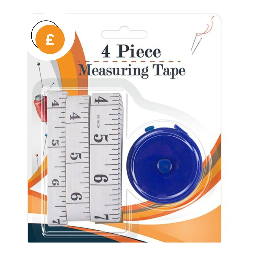 4 Piece Dressmaker Measuring Tape Set 150cm