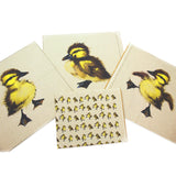 100% Cotton Rich Printed Cushion Panels - Ducklings - 18”x18”