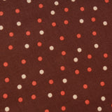Polka Dot, Premium Printed Quilting Quality Cotton Brown