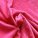 Premium Plain Polyester Sparkle Spandex Velvet - Pink