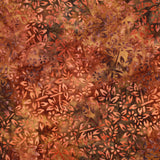 Batik Fabric, Printed Petals & Leaves, BK154, 44" Wide