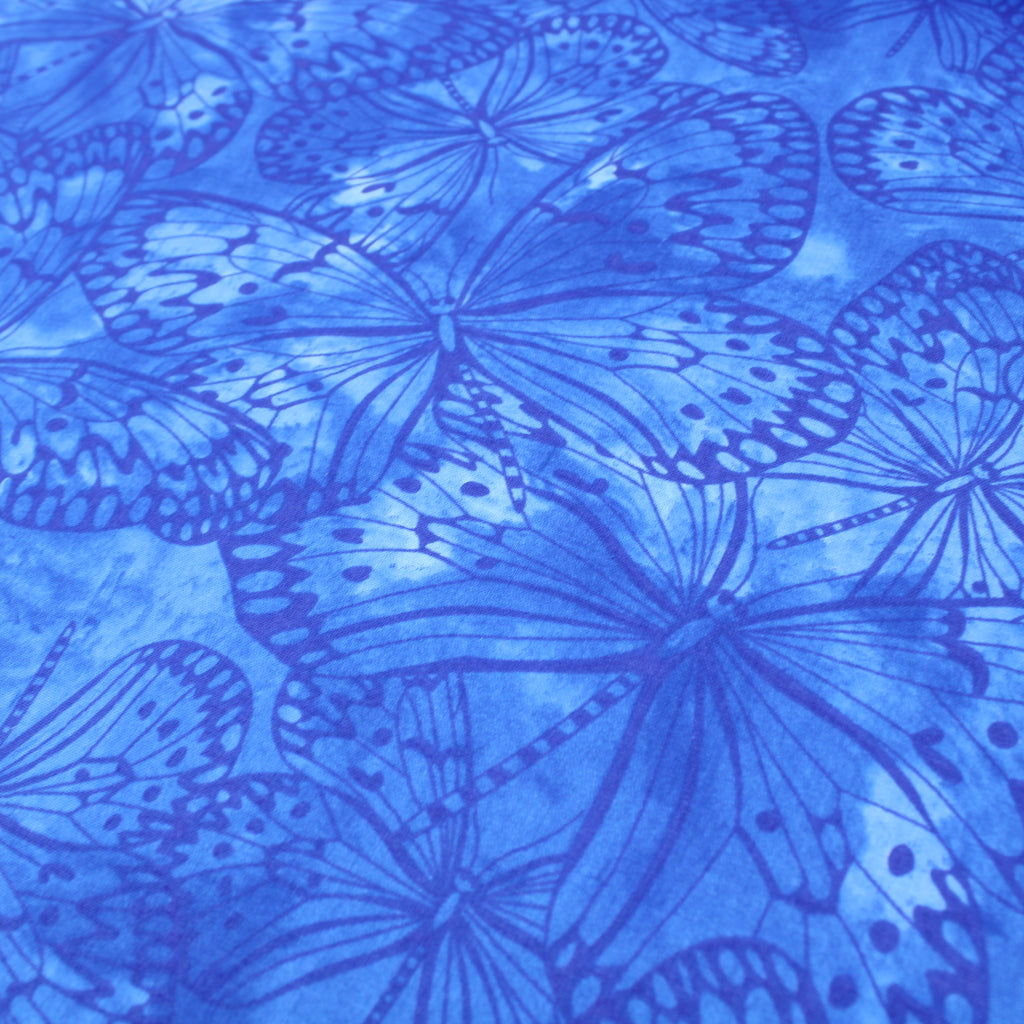 100% Premium Tye-Dye Quilting Cotton - Melody Collection 'Blue'