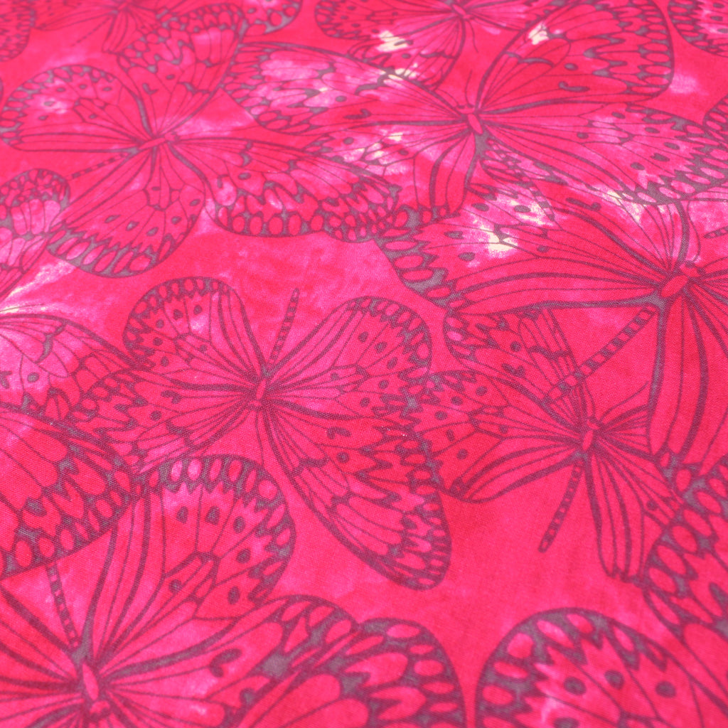 100% Premium Tye-Dye Quilting Cotton - Melody Collection 'Fuchsia Pink'