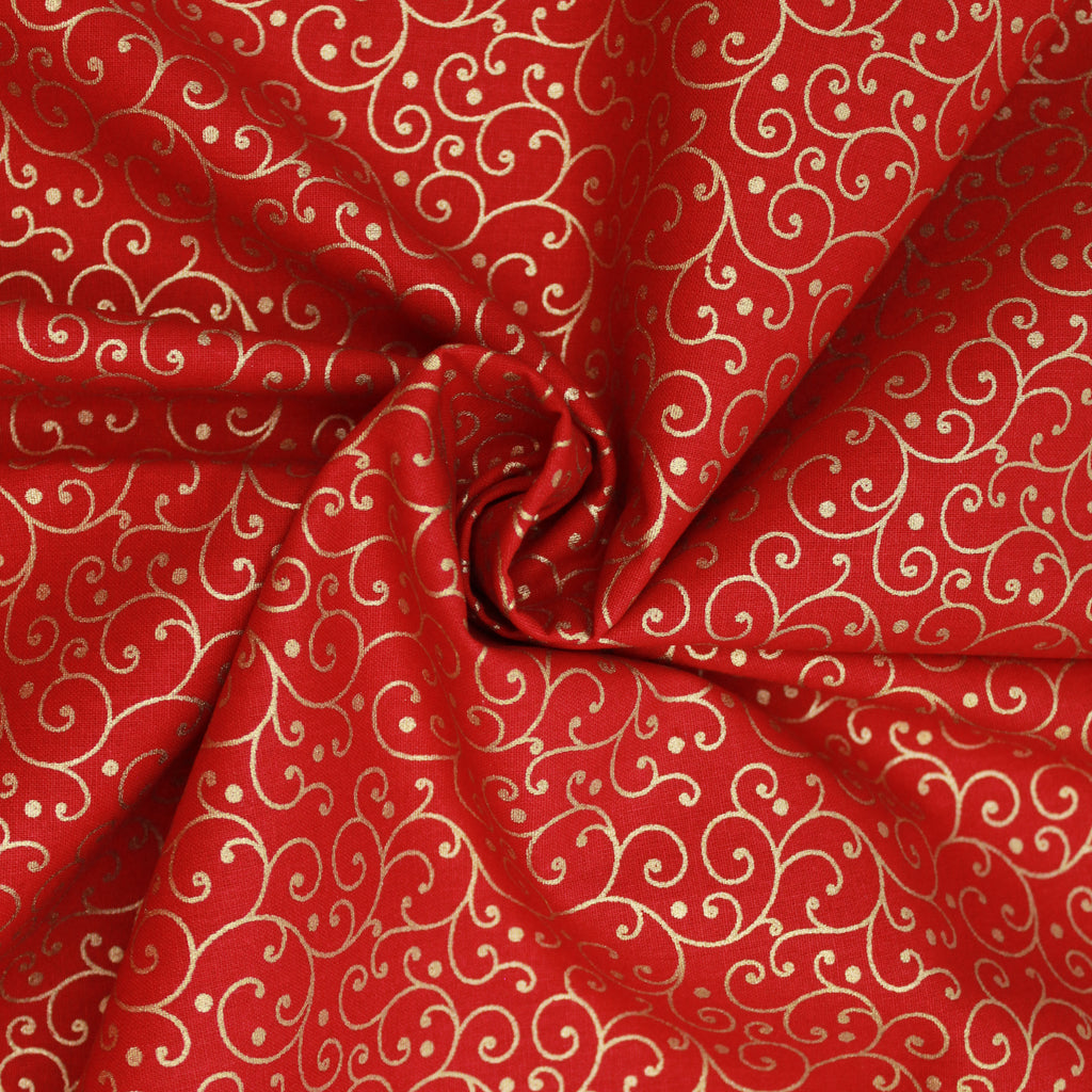 Gold Foil Premium 100% Quilting Cotton "Thorn" - Variations Available