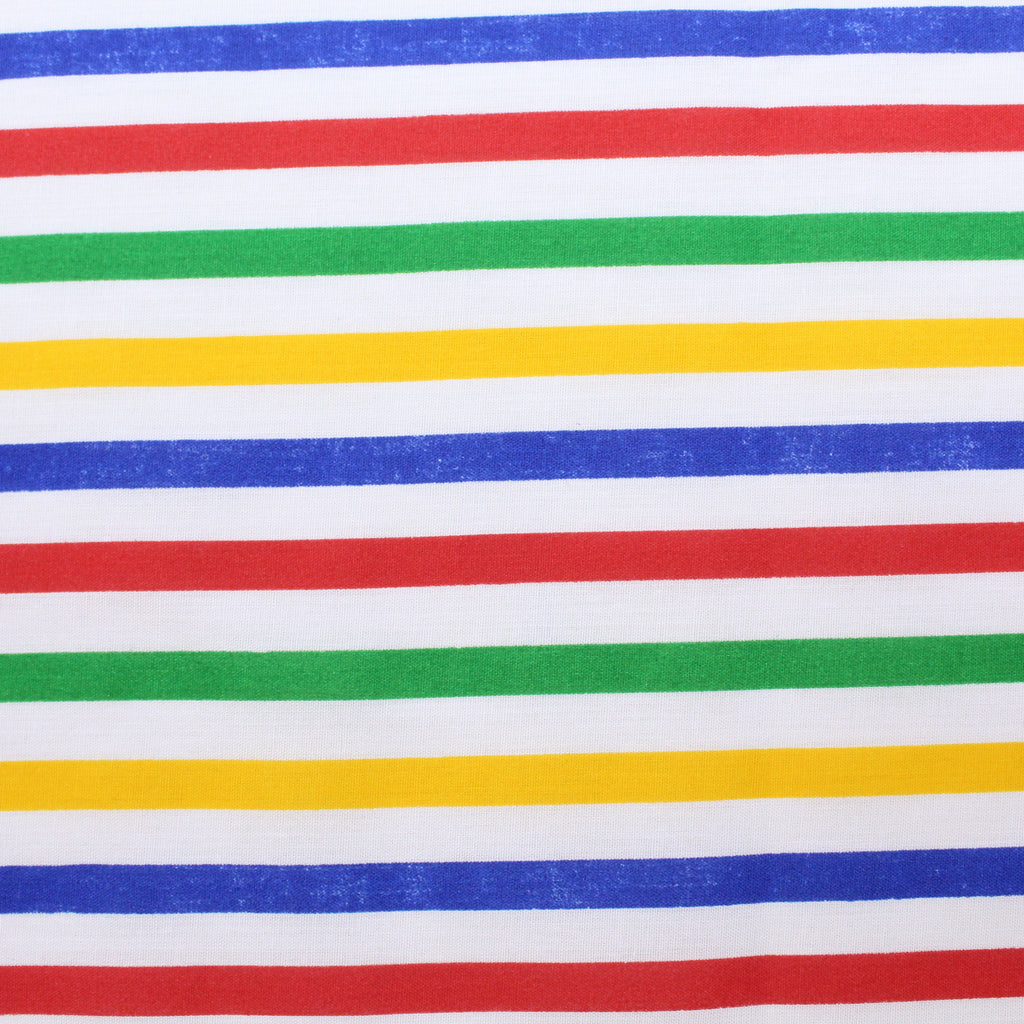 Polycotton Fabric - 'Barber Stripes' - 44" Wide