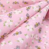 Polycotton Fabric - 'Buzzing Bees' - 44" Wide