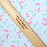 Polycotton Fabric - 'Boots & Wellies' - 44" Wide