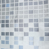3FOR10 Furnishing Jacquard, 'Blue and Grey Squares', 60