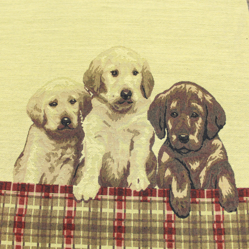 Premium Quality Animal Printed Soft Tapestry Fabric - 60" Wide Dogs