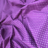 100% Cotton Poplin 'Small Polka Dots' 44" Wide Purple