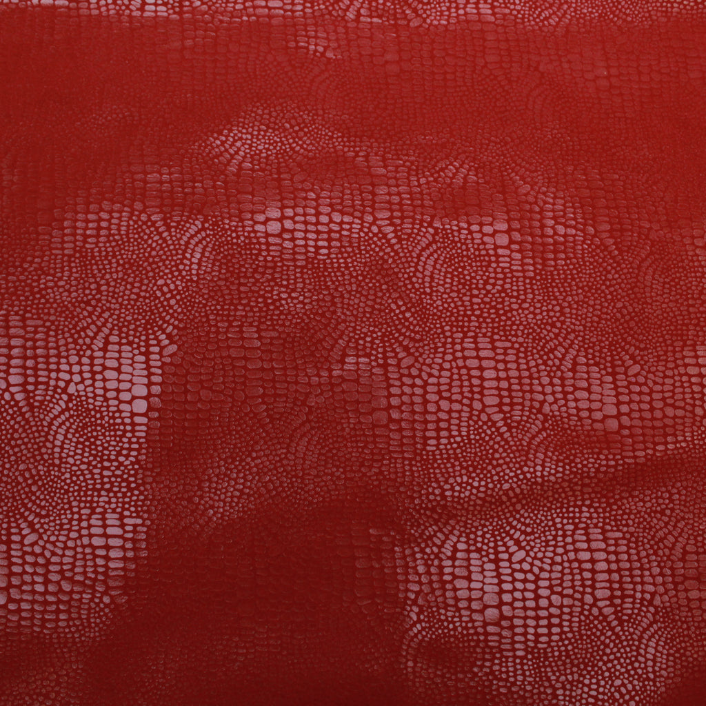 3FOR10 Animal Print On Moleskin, 'Blood Red', 60" Wide