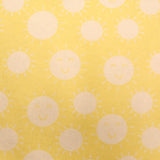 Sunshine Face Polka Dots on Yellow - Brushed Cotton - 60