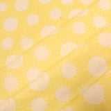 Sunshine Face Polka Dots on Yellow - Brushed Cotton - 60" Wide