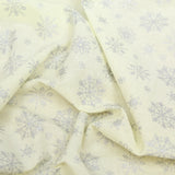 100% Cotton Poplin - Christmas Snowflakes - 44" Wide
